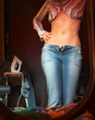 stomach in mirror