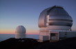 observatories at sunset