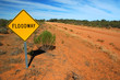 traffic sign on a rural road traffic sign on a rural road