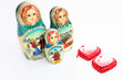 russian matrioshkas with hearts russian matrioshkas with hearts