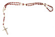 Photo: rosary beads isolated on white rosary beads isolated on white