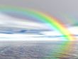 rainbow over ocean rainbow over ocean