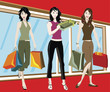 shopping girls