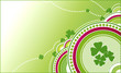 clovers green background
