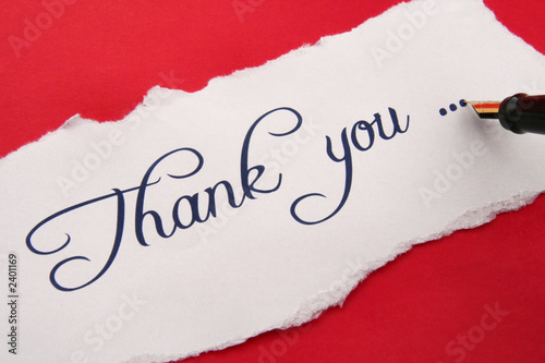 Photo: thank you note thank you note