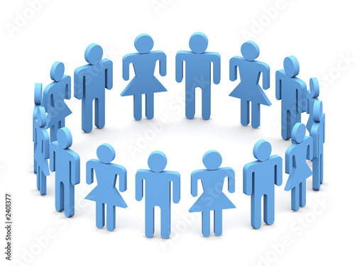logo 3d team people