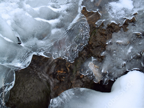 Photo: "winter": icy mountain creek formations, poconos "winter": icy mountain creek formations, poconos