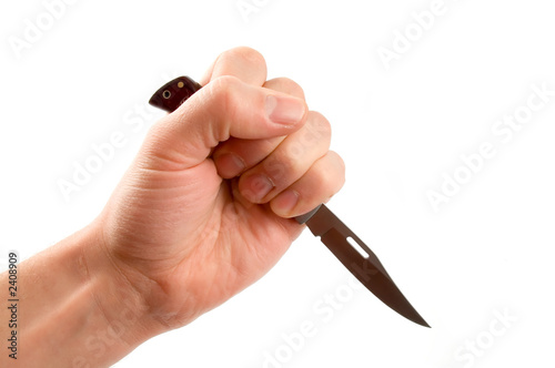 Photo: knife in the hand knife in the hand