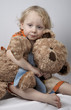 boy and teddy bear