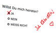 heiratsantrag - ja heiratsantrag - ja