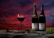 sunset in a glass