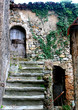 vieux escaliers en ruine