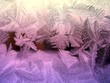 icy pattern on glass