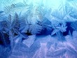 icy pattern on glass