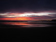 daybreak over scarborough beach and cliffs