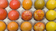 easter eggs painted by hand multicolored ii