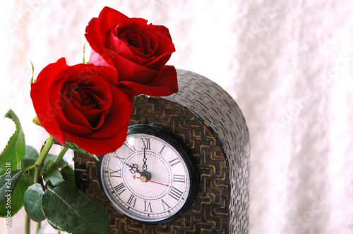 rose clock brown rose clock brown