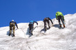 bergsteiger / eisklettern