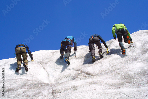 bergsteiger / eisklettern