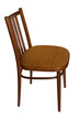 ordinary chair, side view.