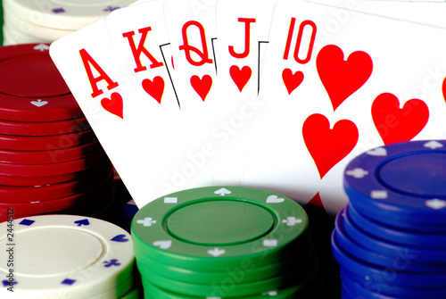 Photo: royal flush hearts royal flush hearts