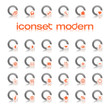 iconset modern orange