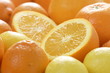 aufgeschnittene orange