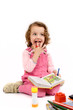 the girl (child) with the book