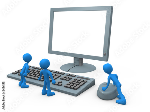 Illustration: computer guys computer guys