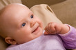 adorable infant - four months old