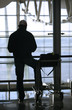 man and trolley blue