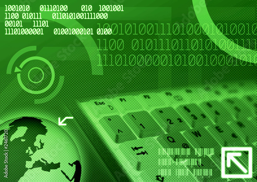 Illustration: global technology communication concept global technology communication concept
