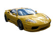 yellow supercar
