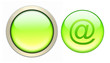 Illustration: grüngelbe email glasbutton grüngelbe email glasbutton