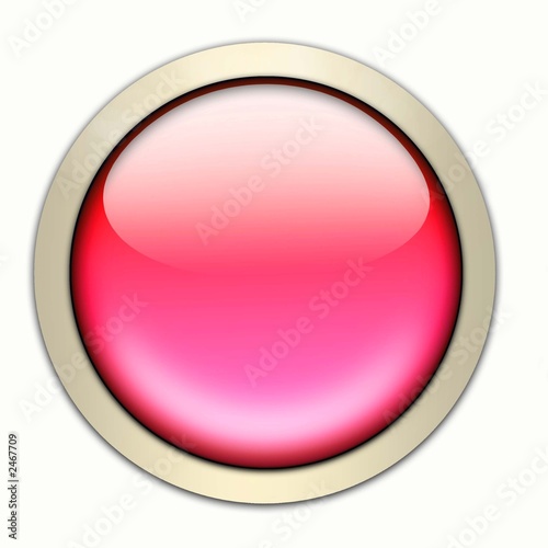 Illustration: roter glasbutton roter glasbutton