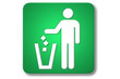 piktogramm flughafen: litter disposal