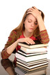 girl with books 3