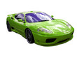 light green supercar