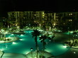 swimming pool at night