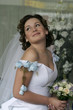 bride with a bouquet