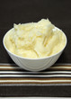 mashed potato in bowl with truffle oil tea towel mashed potato in bowl with truffle oil tea towel