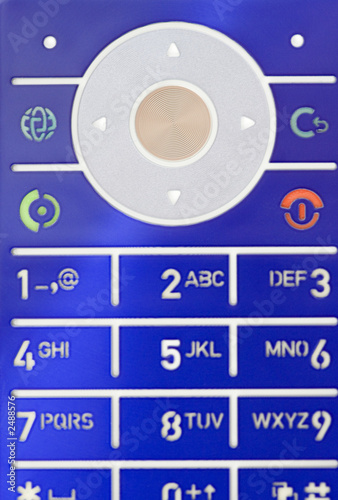 blue keypad