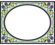 pansy frame, spring colors