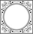pansy square frame, outlines pansy square frame, outlines
