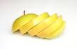 sliced up apple