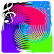 treble clef music notes illustration