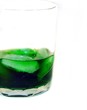 verre de menthe glacé