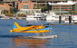 float plane is taking off