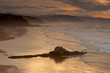 the golden sunrise