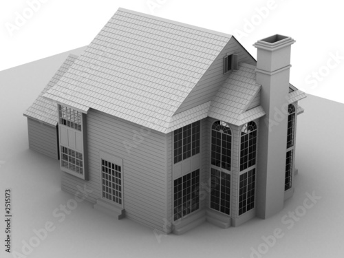 Illustration: haus in schwarz weiß optik haus in schwarz weiß optik